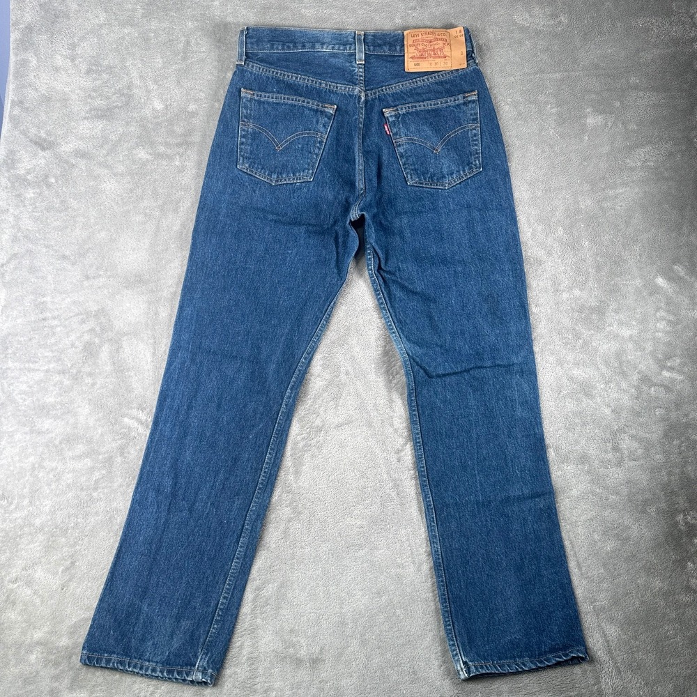 Levi's 501 Jeans Mens 30x30 (Fits 29x29) Blue Button Fly Denim Vintage 90s